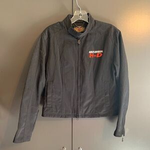 Harley-Davidson Black Jacket Logo Full Zip Size Medium